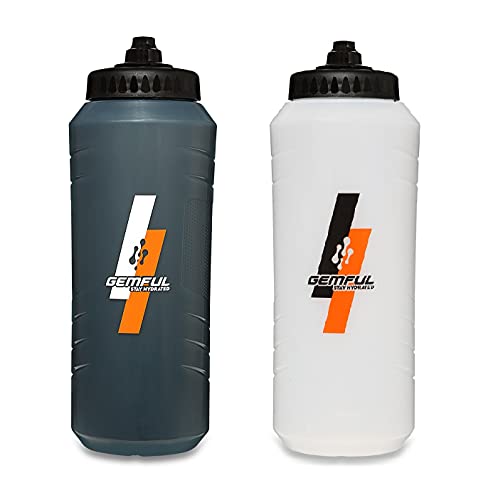 زجاجات مياه GEMFUL Squeeze Sports 32oz خالية من BPA 2 عبوة زجاجات مياه GEMFUL Squeeze Sports 32oz خالية من BPA 2 عبوة