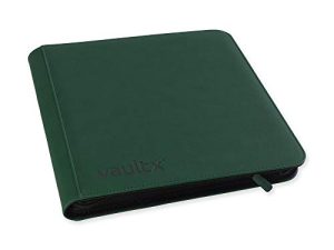 Vault X Premium Exo-Tec® Zip Binder - مجلد ألبوم بطاقات التداول المكون من 12 جيبًا - 480 ملفًا جانبيًا للتحميل من الجيب لـ TCG