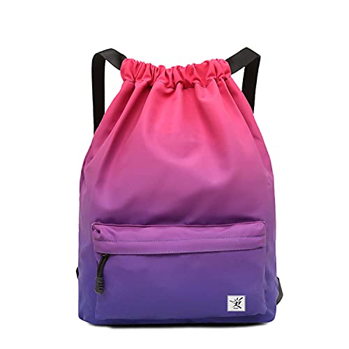 حقيبة رباط مقاومة للماء من Risefit ، حقيبة ظهر برباط ، حقيبة ظهر رياضية Sackpack للسيدات والفتيات حقيبة رباط مقاومة للماء من Risefit ، حقيبة ظهر برباط ، حقيبة ظهر رياضية Sackpack للسيدات والفتيات