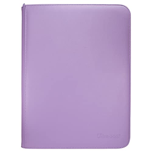 Ultra PRO - Vivid 9-Pocket Zippered PRO-Binder: (أرجواني) - حماية ما يصل إلى 360 من بطاقات التداول القابلة للتحصيل أو البطاقات الرياضية أو بطاقات الألعاب القيّمة وحماية البطاقة المطلقة Ultra PRO - Vivid 9-Pocket Zippered PRO-Binder: (أرجواني) - حماية ما يصل إلى 360 من بطاقات التداول القابلة للتحصيل أو البطاقات الرياضية أو بطاقات الألعاب القيّمة وحماية البطاقة المطلقة