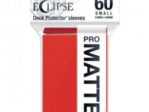 Ultra Pro - Eclipse Matte Small Sleeves 60 Count (Apple Red) - حماية جميع بطاقات الألعاب والبطاقات الرياضية والبطاقات القابلة للتحصيل باستخدام تقنية Ultra Pro's ChromaFusion