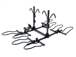 KAC K4-RT 2 "Hitch Mounted Rack 4-Bike Capacity - إصدار السقاطة - إمالة ذكية ، نمط المنصة القياسي ، إطار سمين ، دراجات كهربائية - 4 دراجات × 60 رطلاً (إجمالي 240 رطلاً) سعة الوزن الثقيل