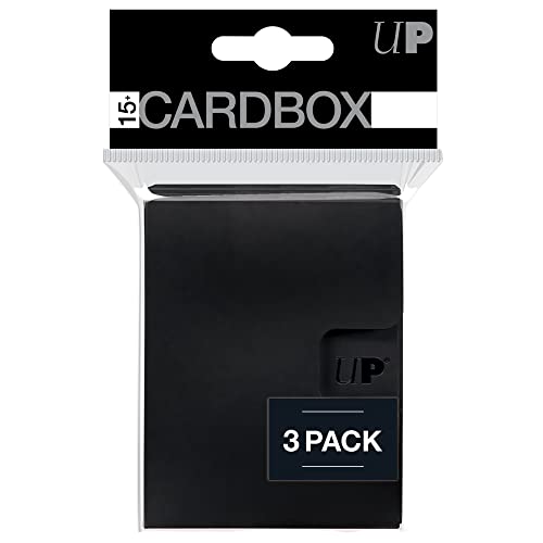 Ultra PRO - Card Protector PRO 15+ Card Box 3ct (أسود) - يحمي بطاقاتك الرياضية القيّمة وبطاقات الألعاب وبطاقات التداول القابلة للتحصيل ، يتناسب مع صندوق سطح Ultra PRO لتوفير حماية إضافية Ultra PRO - Card Protector PRO 15+ Card Box 3ct (أسود) - يحمي بطاقاتك الرياضية القيّمة وبطاقات الألعاب وبطاقات التداول القابلة للتحصيل ، يتناسب مع صندوق سطح Ultra PRO لتوفير حماية إضافية