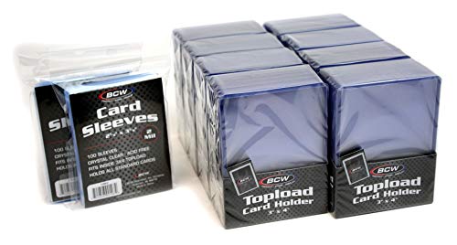 BCW 200-Count Card Toploaders وأكياس البطاقات BCW 200-Count Card Toploaders وأكياس البطاقات