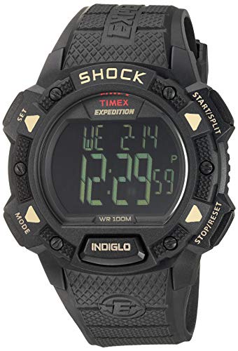 ساعة Timex للرجال إكسبيديشن ديجيتال شوك كات بسوار راتنج ساعة Timex للرجال إكسبيديشن ديجيتال شوك كات بسوار راتنج