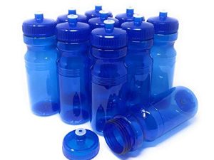 زجاجات مياه رياضية CSBD Clear 24 Oz ، 10 عبوات ، فارغة للعلامة التجارية المخصصة ، لا تحتوي على بلاستيك من فئة الطعام من BPA للياقة البدنية أو المشي لمسافات طويلة أو ركوب الدراجات أو التمارين الرياضية ، صنع في الولايات المتحدة الأمريكية