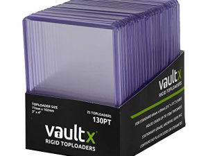 Vault X Toploaders - حوامل بطاقات صلبة 3 × 4 بوصة 130pt لبطاقات التداول والبطاقات الرياضية