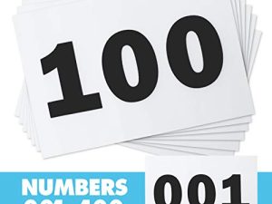 مرايل الجري بأرقام السباق لمسابقة ألعاب ماراثون الرياضية 5k - 5.5 بوصة × 8.25 بوصة (أي 1-1000)