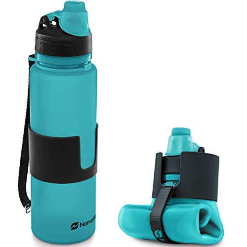زجاجة ماء Nomader Collapsible - غطاء مقاوم للتسرب - خالٍ من BPA ، 22 أونصة زجاجة ماء Nomader Collapsible - غطاء مقاوم للتسرب - خالٍ من BPA ، 22 أونصة