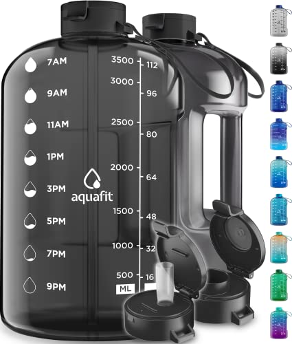 زجاجة ماء AQUAFIT سعة 1 جالون مع أوقات للشرب - زجاجة ماء بسعة 128 أونصة مع مصاصة - زجاجة مياه تحفيزية - زجاجة مياه كبيرة - زجاجة مياه رياضية مع محدد الوقت - إبريق ماء للجيم سعة 1 جالون زجاجة ماء AQUAFIT سعة 1 جالون مع أوقات للشرب - زجاجة ماء بسعة 128 أونصة مع مصاصة - زجاجة مياه تحفيزية - زجاجة مياه كبيرة - زجاجة مياه رياضية مع محدد الوقت - إبريق ماء للجيم سعة 1 جالون