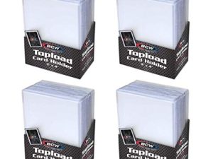 BCW Topload Card Holder for Standard Trading Cards، 3 "x 4"، up to 20 pts، 100-Count