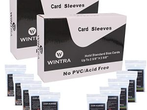 WINTRA 1000 عبوة من أغطية بطاقات شفافة بيني ، 2-5 / 8 × 3-5 / 8 بوصات ، أكمام واقية ناعمة ، أكمام بطاقات بيسبول فائقة الوضوح ، واقيات بطاقات ناعمة لبطاقات التداول والبطاقات الرياضية