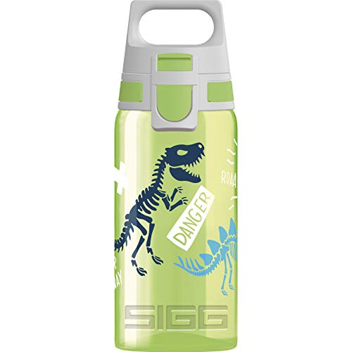 SIGG - زجاجة مياه للأطفال - فيفا ون جوراسيكا - غطاء مانع للتسرب - غسالة أطباق - خالي من BPA - للرياضة والدراجة - زجاجة شرب للأطفال بيد واحدة - 17 أونصة SIGG - زجاجة مياه للأطفال - فيفا ون جوراسيكا - غطاء مانع للتسرب - غسالة أطباق - خالي من BPA - للرياضة والدراجة - زجاجة شرب للأطفال بيد واحدة - 17 أونصة