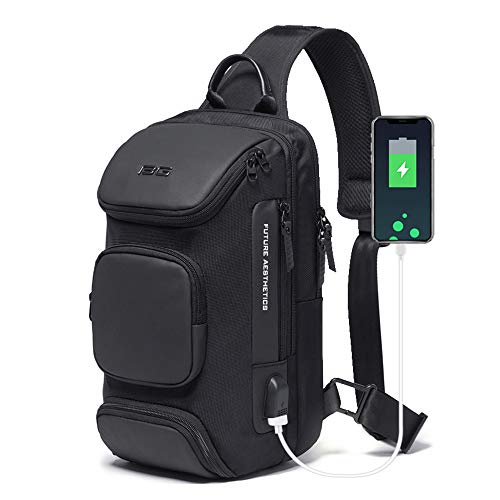 OZUKO Sling Backpack Sling Bag Crossbody Backpack حقيبة ظهر كاجوال Daypack للرجال OZUKO Sling Backpack Sling Bag Crossbody Backpack حقيبة ظهر كاجوال Daypack للرجال