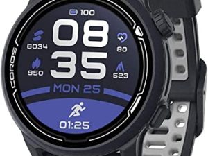 COROS PACE 2 Premium GPS ساعة رياضية مع حزام من النايلون أو السيليكون ، مراقب معدل ضربات القلب ، بطارية GPS كاملة 30 ساعة ، مقياس الضغط ، وصلات ANT + و BLE ، Strava ، Stryd & TrainingPeaks (كحلي - حزام سيليكون)