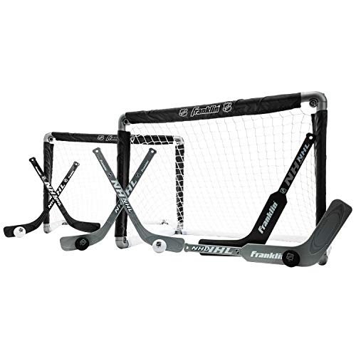 مجموعة من 2 هدف هوكي صغير من فريق Franklin Sports NHL - أسود - تتضمن أهداف هوكي صغيرة ، و 4 عصي هوكي ، وعصي حارس مرمى ، و 4 كرات هوكي إسفنجية مجموعة من 2 هدف هوكي صغير من فريق Franklin Sports NHL - أسود - تتضمن أهداف هوكي صغيرة ، و 4 عصي هوكي ، وعصي حارس مرمى ، و 4 كرات هوكي إسفنجية