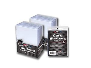 BCW 50-Count Topload Card Holders and 100-Count Card حاملات