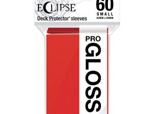 Ultra Pro - Eclipse Gloss Small Sleeves 60 Count (Apple Red) - حماية جميع بطاقات الألعاب والبطاقات الرياضية والبطاقات القابلة للتحصيل باستخدام تقنية Ultra Pro's ChromaFusion