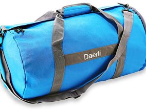 حقيبة رياضية Daerli ، حقائب سفر قابلة للطي مقاس 20 بوصة للنساء ، حقائب دفل مقاومة للماء مع جيب جانبي للسفر والرياضة