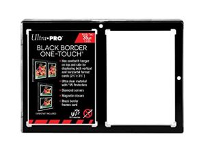 Ultra Pro 35PT 2-Card Black Border UV ONE-Touch حامل مغناطيسي