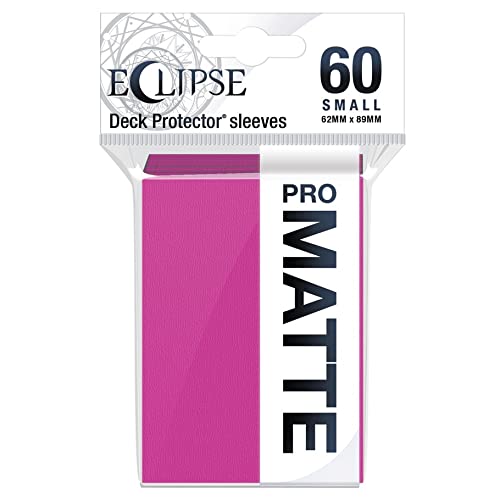 Ultra Pro - Eclipse Matte Small Sleeves 60 Count (Hot Pink) - حماية جميع بطاقات الألعاب والبطاقات الرياضية والبطاقات القابلة للتحصيل باستخدام تقنية Ultra Pro's ChromaFusion Ultra Pro - Eclipse Matte Small Sleeves 60 Count (Hot Pink) - حماية جميع بطاقات الألعاب والبطاقات الرياضية والبطاقات القابلة للتحصيل باستخدام تقنية Ultra Pro's ChromaFusion