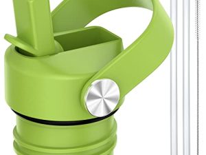 غطاء مصاصة قياسي للفم من أجل Hydroflask 24 21 18 أونصة ، غطاء مع مصاص مناسب للقارورة المائية وزجاجات المياه الأخرى ، ملحقات استبدال أعلى الغطاء الرياضي