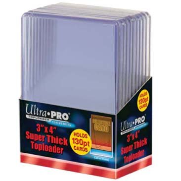 Ultra Pro 3 "X 4" Super Thick 130pt Topload - 10ct Ultra Pro 3 "X 4" Super Thick 130pt Topload - 10ct