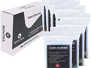 أغطية بطاقات من WINTRA 800 Count فائقة الوضوح ، 2-5 / 8 x 3-5 / 8 '' واقيات بطاقات ناعمة لبطاقات البيسبول والبطاقات الرياضية الأخرى