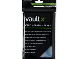 أكمام حامل بطاقات Vault X - حقائب جماعية للحمالات العلوية الصلبة وحاملات البطاقات شبه الصلبة (100 قطعة)