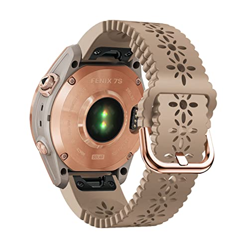 أحزمة ساعة من السيليكون من الدانتيل من أبانين لـ Garmin Fenix 7S / Fenix 6S / Fenix 5S / Instinct 2S ، مقاس سريع 20 مم ، حزام معصم رفيع مجوف من السيليكون الناعم للرياضة من أجل النسب Mk2S أحزمة ساعة من السيليكون من الدانتيل من أبانين لـ Garmin Fenix 7S / Fenix 6S / Fenix 5S / Instinct 2S ، مقاس سريع 20 مم ، حزام معصم رفيع مجوف من السيليكون الناعم للرياضة من أجل النسب Mk2S