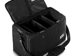 KXKS. Kicks Kase Essential Sneaker Duffle Bag - حقائب دافل للسفر للأحذية ، حقيبة سفر رياضية ، حقيبة رياضية رياضية مثالية ، السفر والأمتعة ، ملحقات السفر الثقيلة (أسود / أسود)