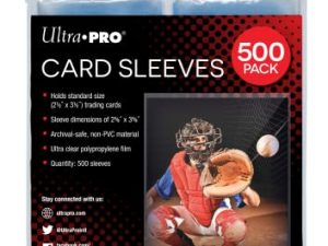 جرابات بطاقة Ultra PRO الشفافة لبطاقات التداول ذات الحجم القياسي مقاس 2.5 بوصة × 3.5 بوصة (عبوة تحتوي على 500 وحدة)