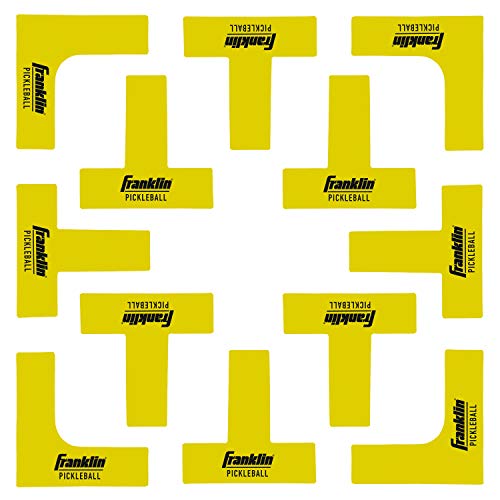 مجموعة علامات ملعب Franklin Sports Pickleball - مجموعة علامات خطوط Pickleball مع شريط قياس - علامات رمي المحكمة ذات الحجم الرسمي مجموعة علامات ملعب Franklin Sports Pickleball - مجموعة علامات خطوط Pickleball مع شريط قياس - علامات رمي المحكمة ذات الحجم الرسمي