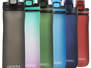 زجاجات مياه رياضية أوبارد 20 أونصة خالية من مادة BPA مانعة للتسرب مانعة للتسرب من Tritan Plastic Bottle Flip Top