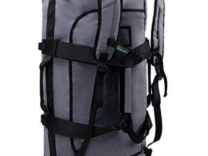 حقيبة ظهر رياضية من Haimont Gym Duffel للرجال ، حقائب دفل رياضية كبيرة مع أحزمة ظهر للمشي لمسافات طويلة والسفر في عطلة نهاية الأسبوع ، مقاومة للماء ، رمادي ، 60 لتر
