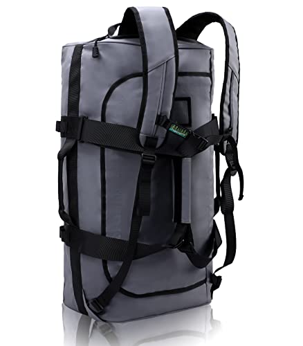 حقيبة ظهر رياضية من Haimont Gym Duffel للرجال ، حقائب دفل رياضية كبيرة مع أحزمة ظهر للمشي لمسافات طويلة والسفر في عطلة نهاية الأسبوع ، مقاومة للماء ، رمادي ، 60 لتر حقيبة ظهر رياضية من Haimont Gym Duffel للرجال ، حقائب دفل رياضية كبيرة مع أحزمة ظهر للمشي لمسافات طويلة والسفر في عطلة نهاية الأسبوع ، مقاومة للماء ، رمادي ، 60 لتر