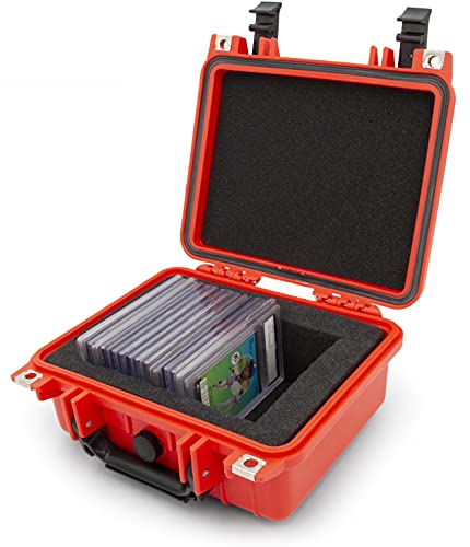 صندوق تخزين بطاقات متدرج من CASEMATIX متوافق مع 22 BGS 35 One Touch 29 PSA بطاقات رياضية متدرجة ، محمل علوي للأكياس ، حافظة عرض بطاقة متدرجة مقاومة للماء مع حافظة بطاقات قابلة للتخصيص من الإسفنج والقفل صندوق تخزين بطاقات متدرج من CASEMATIX متوافق مع 22 BGS 35 One Touch 29 PSA بطاقات رياضية متدرجة ، محمل علوي للأكياس ، حافظة عرض بطاقة متدرجة مقاومة للماء مع حافظة بطاقات قابلة للتخصيص من الإسفنج والقفل