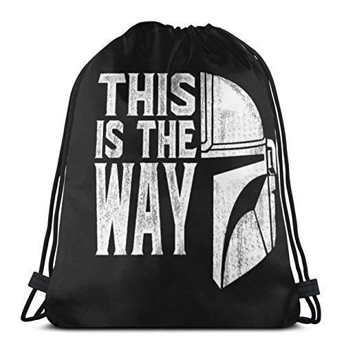 Aizawa Mandolori-an This is The Way حقيبة الرباط الرياضية حقيبة الظهر تخزين Goodie Cinch Bag Aizawa Mandolori-an This is The Way حقيبة الرباط الرياضية حقيبة الظهر تخزين Goodie Cinch Bag