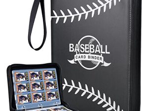 XQ XIAO QIAO 9 Pocket 720 Baseball Card Binder ، واقيات غلاف بطاقة التداول ، وألبومات بطاقات التداول لجمع البيسبول ، وبطاقات كرة القدم الرياضية ، وبطاقات تداول الألعاب