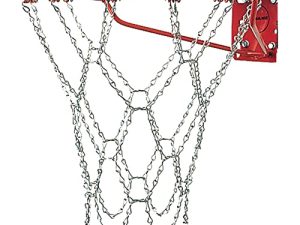 شبكة كرة سلة من سلسلة فولاذية مجلفنة شديدة التحمل من Champion Sports ، 21 بوصة