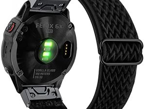 أحزمة ساعة أبانين المرنة لـ Fenix 7X / Fenix 6X / Fenix 5X ، 26 ملم ، شريط معصم من النايلون سهل الملاءمة وسريع التمدد من أجل Garmin Fenix 6X Pro / Sapphire ، Fenix 5X Plus ، Enduro ، Tactix Delta