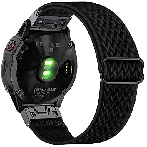أحزمة ساعة أبانين المرنة لـ Fenix 7X / Fenix 6X / Fenix 5X ، 26 ملم ، شريط معصم من النايلون سهل الملاءمة وسريع التمدد من أجل Garmin Fenix 6X Pro / Sapphire ، Fenix 5X Plus ، Enduro ، Tactix Delta أحزمة ساعة أبانين المرنة لـ Fenix 7X / Fenix 6X / Fenix 5X ، 26 ملم ، شريط معصم من النايلون سهل الملاءمة وسريع التمدد من أجل Garmin Fenix 6X Pro / Sapphire ، Fenix 5X Plus ، Enduro ، Tactix Delta