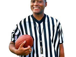 Crown Sporting Goods - الحكم الرسمي المخطط للرجال / Umpire V-Neck Jersey