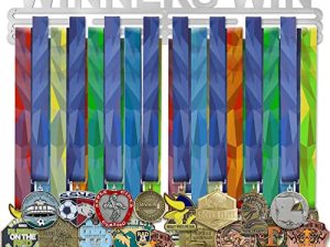 iachieve Medal Hanger Display Rack Frame - حامل ميدالية من الفولاذ المقاوم للصدأ للرياضة
