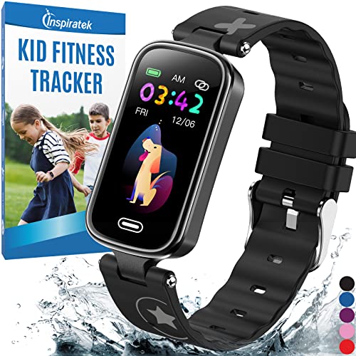 Inspiratek Kids Fitness Tracker لعمر 5-16,2022 ساعة تعقب مطورة للأطفال , ساعة مقاومة للماء للأطفال مع عداد الخطى , مراقب النوم وعداد السعرات الحرارية , ساعة لياقة بدنية للأطفال البنات والأولاد والمراهقين (أسود) Inspiratek Kids Fitness Tracker لعمر 5-16,2022 ساعة تعقب مطورة للأطفال , ساعة مقاومة للماء للأطفال مع عداد الخطى , مراقب النوم وعداد السعرات الحرارية , ساعة لياقة بدنية للأطفال البنات والأولاد والمراهقين (أسود)
