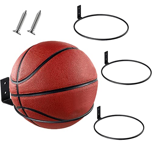 V-HOME Ball Storage Sports Ball Holder Rack for كرة السلة وكرة القدم والكرة الطائرة وكرة القدم ، وحامل وعاء الغراس الدائري ، مجموعة من 3 ، فولاذ ، أسود V-HOME Ball Storage Sports Ball Holder Rack for كرة السلة وكرة القدم والكرة الطائرة وكرة القدم ، وحامل وعاء الغراس الدائري ، مجموعة من 3 ، فولاذ ، أسود