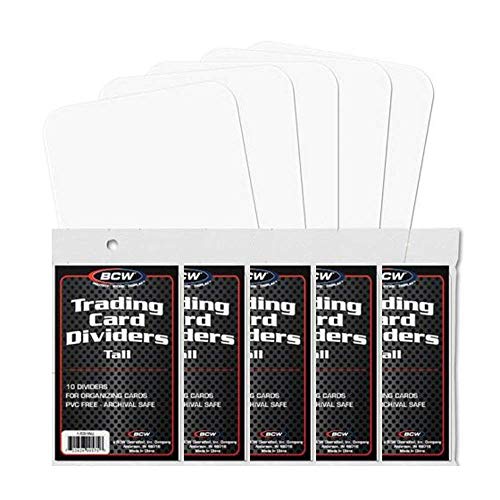 فواصل BCW Tall Trading Card - 50 ct فواصل BCW Tall Trading Card - 50 ct
