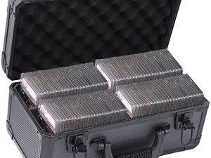 صندوق تخزين البطاقات الرياضية المتدرج - حافظة بطاقات متدرجة متوافقة مع 108+ بطاقات PSA BGS CSG FGS ذات الألواح المتدرجة