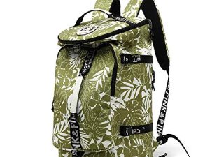حقيبة ظهر للجيم Duffle Bag 4 اتجاهات مقاومة للماء مع مقصورة أحذية للسفر والكمبيوتر المحمول والمشي لمسافات طويلة (زيتوني-أخضر)