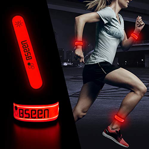 سوار يد BSEEN LED ، عبوتان من الأساور الرياضية المضيئة عالية الوضوح ، أساور متوهجة قابلة للتعديل للعدائين والركض ومالكي الحيوانات الأليفة وراكبي الدراجات سوار يد BSEEN LED ، عبوتان من الأساور الرياضية المضيئة عالية الوضوح ، أساور متوهجة قابلة للتعديل للعدائين والركض ومالكي الحيوانات الأليفة وراكبي الدراجات